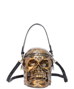 Funny Skeleton Grave Digger Handbags TS-1060 GOLD
